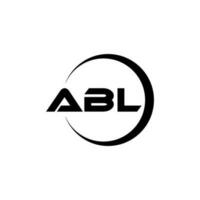 ABL letter logo design in illustration. Vector logo, calligraphy designs for logo, Poster, Invitation, etc.