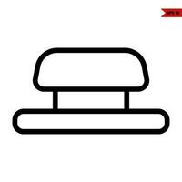 table line icon vector