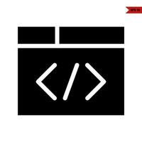 symbol in video glyph icon vector