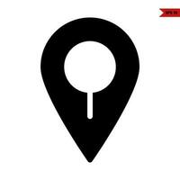 navigation glyph icon vector