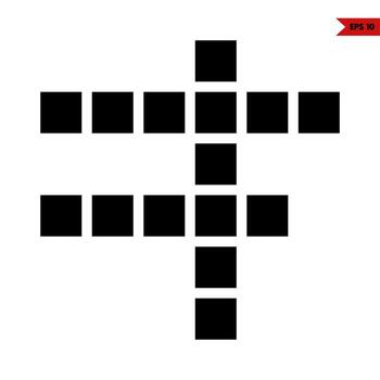 puzzles glyph icon vector