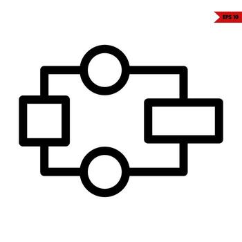 element line icon vector