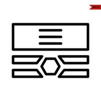 label line icon vector