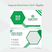 creative and elegant company business card template design vector