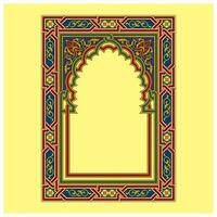 Decorative arabesques full of shapes and colors for wall decor and home decoration vector