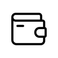 Simple Wallet icon. The icon can be used for websites, print templates, presentation templates, illustrations, etc vector