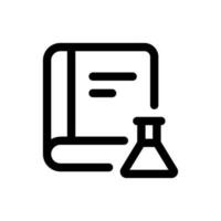 Simple Science Book icon. The icon can be used for websites, print templates, presentation templates, illustrations, etc vector