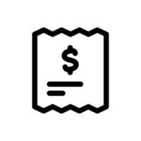 Simple Invoice icon. The icon can be used for websites, print templates, presentation templates, illustrations, etc vector