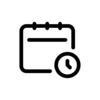 Simple Schedule icon. The icon can be used for websites, print templates, presentation templates, illustrations, etc vector