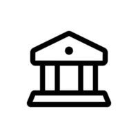 Simple Bank icon. The icon can be used for websites, print templates, presentation templates, illustrations, etc vector