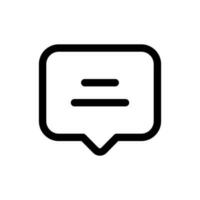 Simple Chat Bubble icon. The icon can be used for websites, print templates, presentation templates, illustrations, etc vector