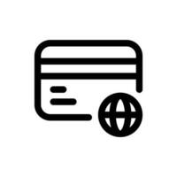 Simple Global Payment icon. The icon can be used for websites, print templates, presentation templates, illustrations, etc vector