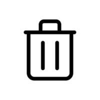 Simple Delete icon. The icon can be used for websites, print templates, presentation templates, illustrations, etc vector