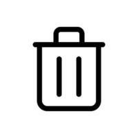 Simple Delete icon. The icon can be used for websites, print templates, presentation templates, illustrations, etc vector