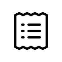 Simple Bill icon. The icon can be used for websites, print templates, presentation templates, illustrations, etc vector