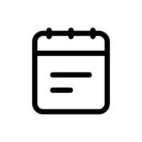 Simple Notes icon. The icon can be used for websites, print templates, presentation templates, illustrations, etc vector