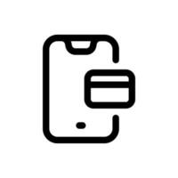 Simple Mobile Banking icon. The icon can be used for websites, print templates, presentation templates, illustrations, etc vector