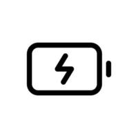 Simple Battery icon. The icon can be used for websites, print templates, presentation templates, illustrations, etc vector