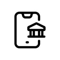 Simple Online Banking icon. The icon can be used for websites, print templates, presentation templates, illustrations, etc vector