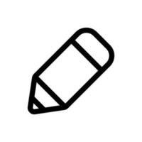 Simple Pencil icon. The icon can be used for websites, print templates, presentation templates, illustrations, etc vector