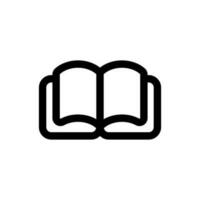 Simple Open Book icon. The icon can be used for websites, print templates, presentation templates, illustrations, etc vector