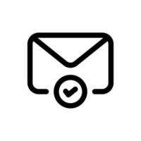 Simple Received Message icon. The icon can be used for websites, print templates, presentation templates, illustrations, etc vector
