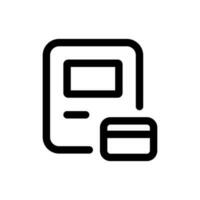 Simple ATM icon. The icon can be used for websites, print templates, presentation templates, illustrations, etc vector