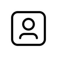 Simple Avatar icon. The icon can be used for websites, print templates, presentation templates, illustrations, etc vector