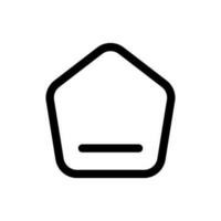 Simple Home icon. The icon can be used for websites, print templates, presentation templates, illustrations, etc vector
