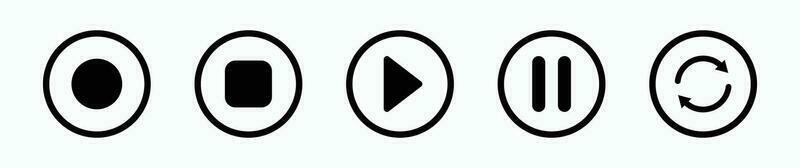 Multimedia circle design icon EPS10 - Vector