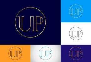 Initial Letter U P Logo Design Vector Template. Graphic Alphabet Symbol For Corporate Business Identity