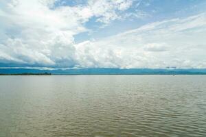 Phayao lake the largest freshwater lake in northern region of Thailand. photo