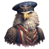 eagle wearing army outfit . png