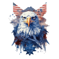 eagle in front of an american flag . png