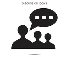 Discussion icon vector illustration