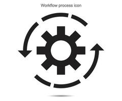 Workflow process icon vector