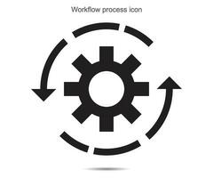 Workflow process icon vector