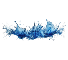 blu acqua spruzzo . ai generato png