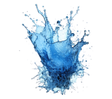 blu acqua spruzzo . ai generato png