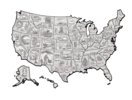 United State of america map . png