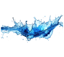 Blau Wasser Spritzen . ai generiert png