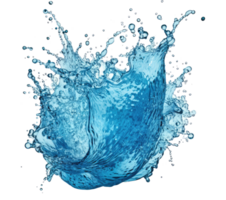 Blue water splash . png