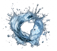 blu acqua spruzzo . ai generato png