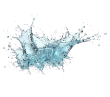 blauw water plons . ai gegenereerd png