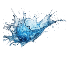 blu acqua spruzzo . ai generato png