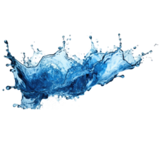 Blue water splash . png