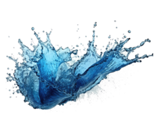 blu acqua spruzzo . ai generato png