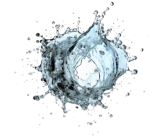 Blue water splash . png