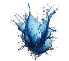 Blue water splash . png