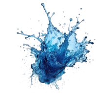 blu acqua spruzzo . ai generato png